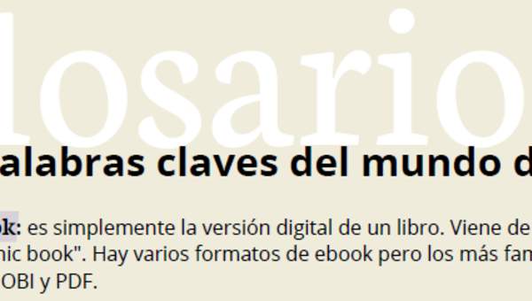 10 palabras claves del mundo del e-book