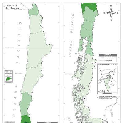 Chile densidad población