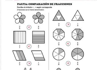 Comparar fracciones (I)