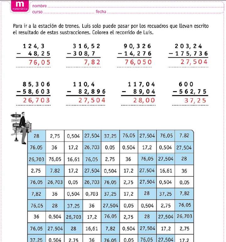 Adición de números decimales