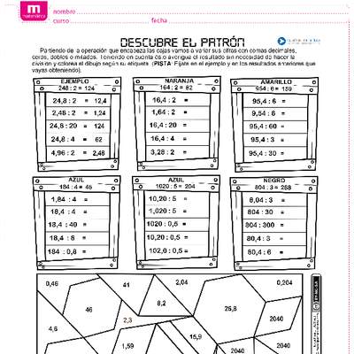 División de números naturales y decimales (II)