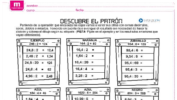 División de números naturales y decimales (II)