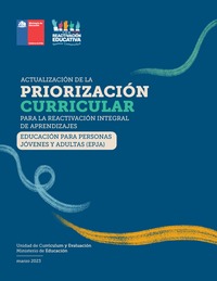 Priorización Curricular Educación para personas jóvenes y adultas (EPJA)