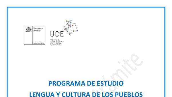 Programa de Estudio KAWESQAR 5° básico