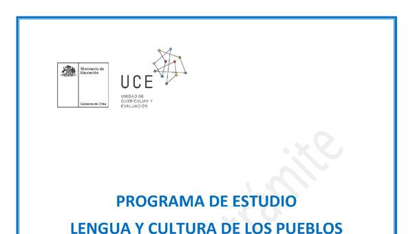 Programa de Estudio YAGAN 5° básico