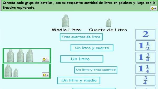 Lectura y escritura de fracciones impropias y números mixtos (III)