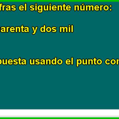 Escribir número con dígitos (I)