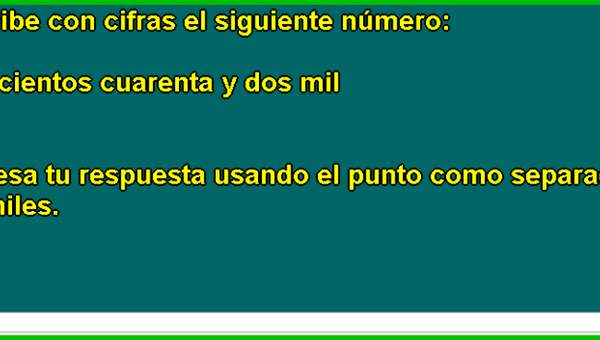 Escribir número con dígitos (I)