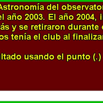 Club de Astronomía