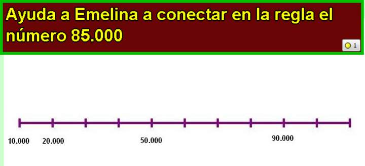 Ubicar un número en la recta numérica