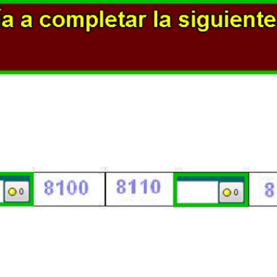 Completar secuencia numérica (II)