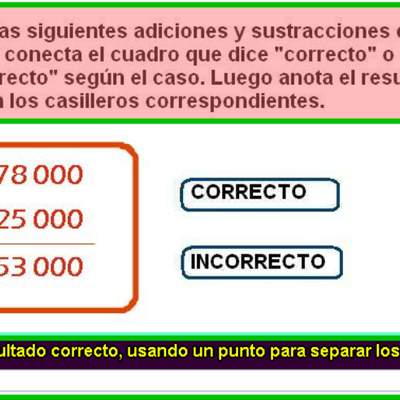 Verificar sutracción usando el algoritmo (II)