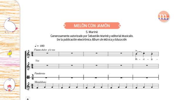 Melón con jamón