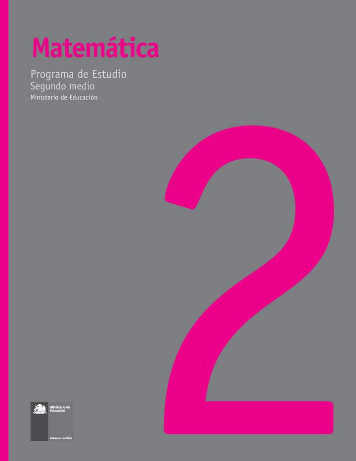 Programa de Matemáticas 2º medio (Decreto en trámite)