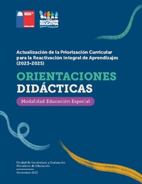 Orientaciones Didácticas Modalidad Educación Especial