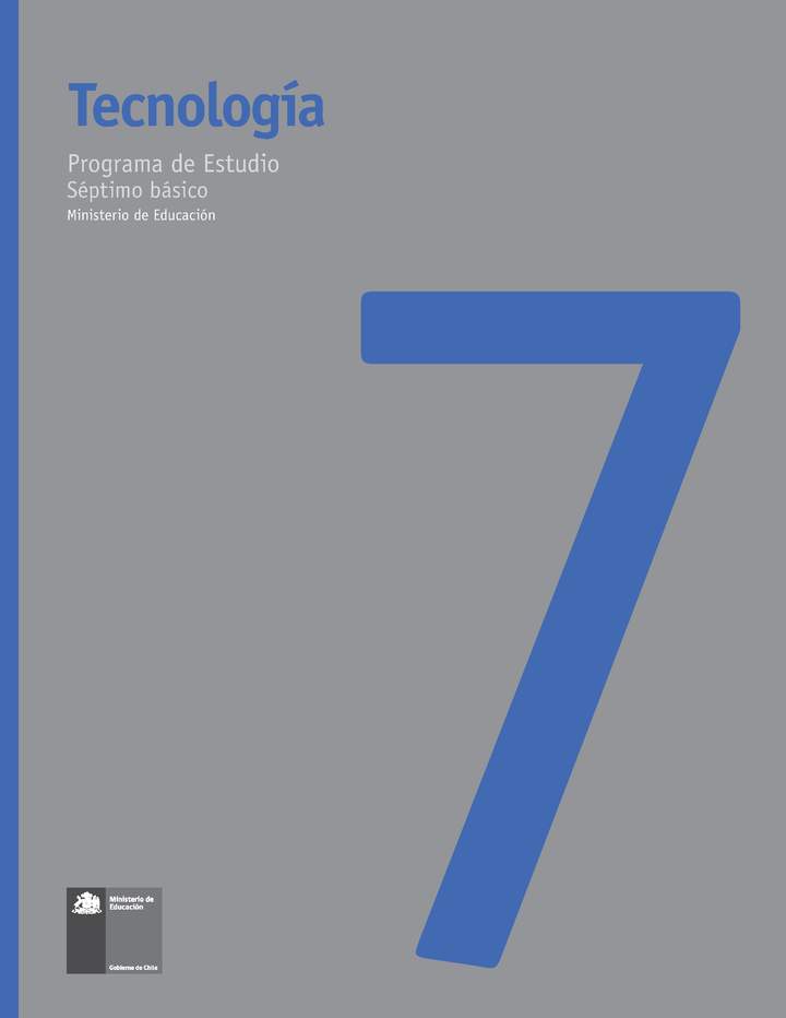 Programa de Estudio de Tecnología 7° básico