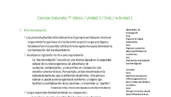 Ciencias Naturales 7° básico-Unidad 3-OA6-Actividad 1