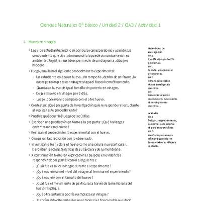 Ciencias Naturales 8° básico-Unidad 2-OA3-Actividad 1