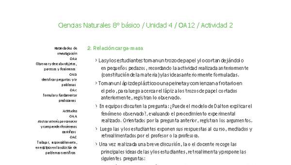 Ciencias Naturales 8° básico-Unidad 4-OA12-Actividad 2