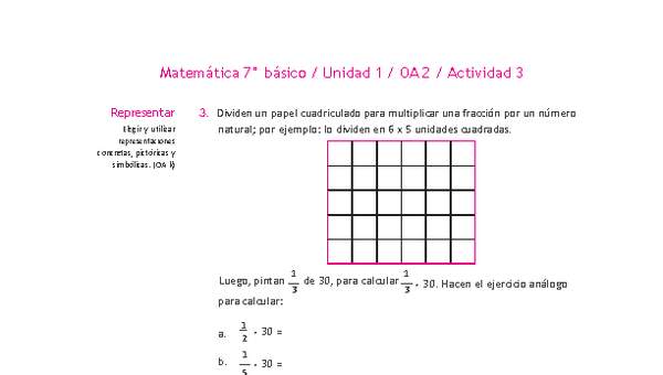 Matemática 7° básico -Unidad 1-OA 2-Actividad 3