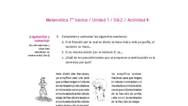 Matemática 7° básico -Unidad 1-OA 2-Actividad 4