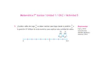 Matemática 7° básico -Unidad 1-OA 2-Actividad 5