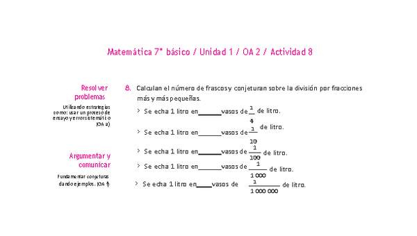 Matemática 7° básico -Unidad 1-OA 2-Actividad 8