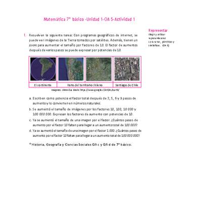 Matemática 7° básico -Unidad 1-OA 5-Actividad 1