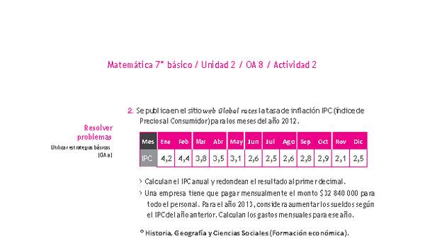 Matemática 7° básico -Unidad 2-OA 8-Actividad 2