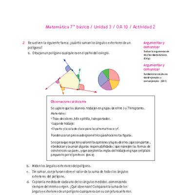 Matemática 7° básico -Unidad 3-OA 10-Actividad 2