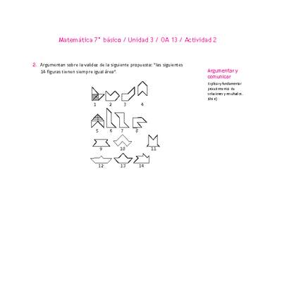 Matemática 7° básico -Unidad 3-OA 13-Actividad 2