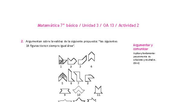 Matemática 7° básico -Unidad 3-OA 13-Actividad 2