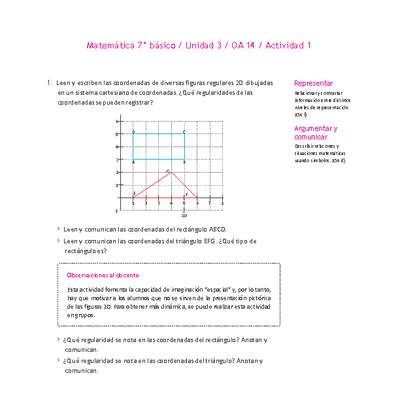 Matemática 7° básico -Unidad 3-OA 14-Actividad 1