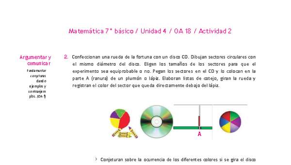 Matemática 7° básico -Unidad 4-OA 18-Actividad 2