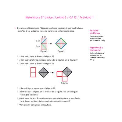 Matemática 8° básico -Unidad 3-OA 12-Actividad 1