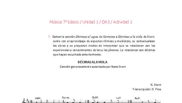 Música 7° básico-Unidad 1-OA3-Actividad 1