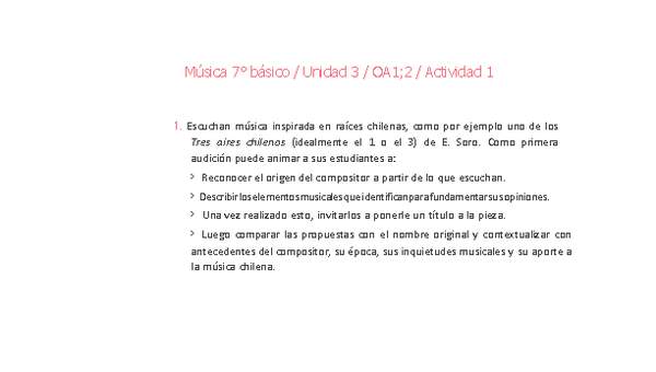 Música 7° básico-Unidad 3-OA1;2-Actividad 1