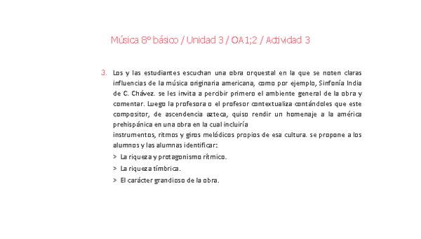 Música 8° básico-Unidad 3-OA1;2-Actividad 3