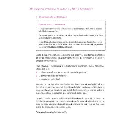 Orientación 7° básico-Unidad 2-OA3-Actividad 2