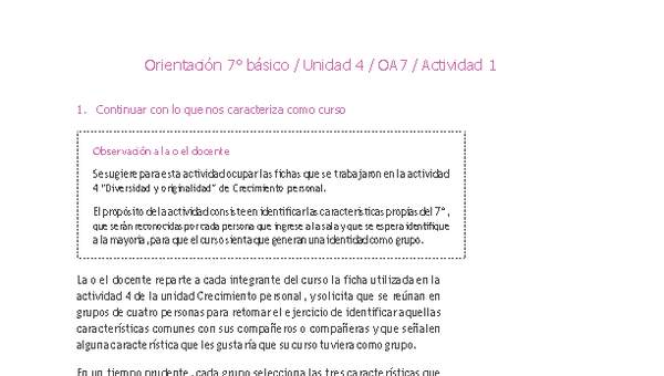 Orientación 7° básico-Unidad 4-OA7-Actividad 1