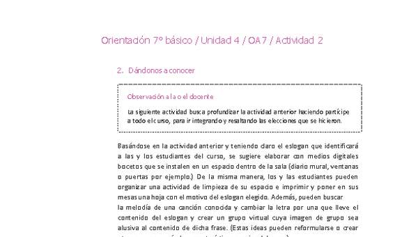 Orientación 7° básico-Unidad 4-OA7-Actividad 2