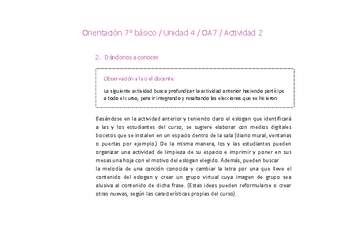Orientación 7° básico-Unidad 4-OA7-Actividad 2