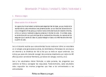 Orientación 7° básico-Unidad 5-OA9-Actividad 1