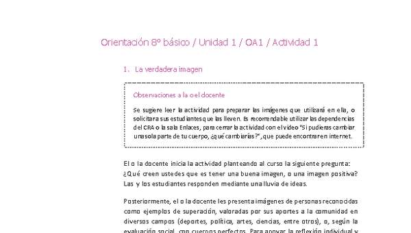 Orientación 8° básico-Unidad 1-OA1-Actividad 1