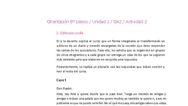 Orientación 8° básico-Unidad 1-OA2-Actividad 2