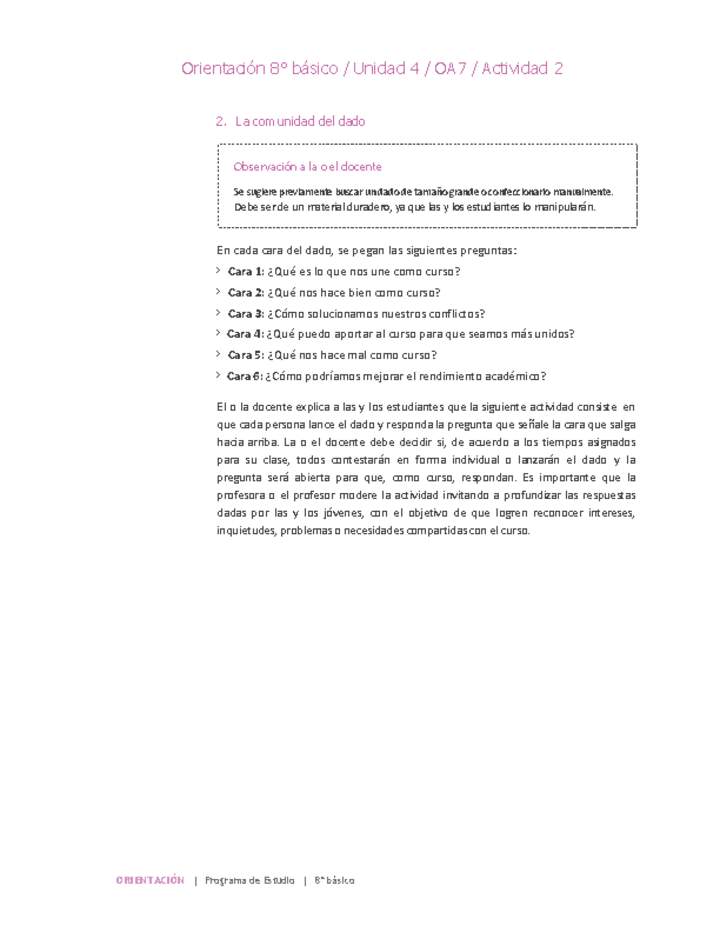 Orientación 8° básico-Unidad 4-OA7-Actividad 2