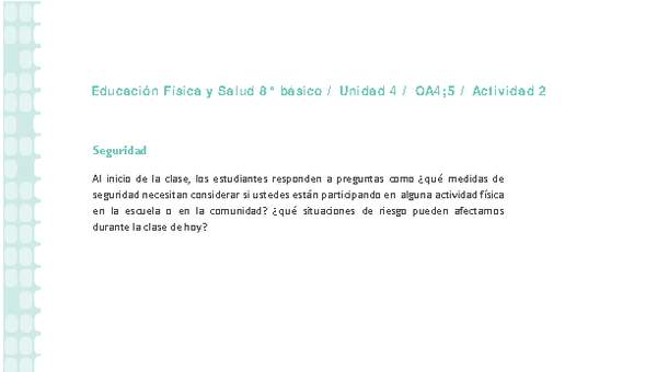 Educación Física 8° básico-Unidad 4-OA4;5-Actividad 2