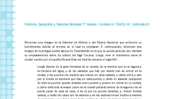 Historia 7° básico-Unidad 4-OA13;14-Actividad 2