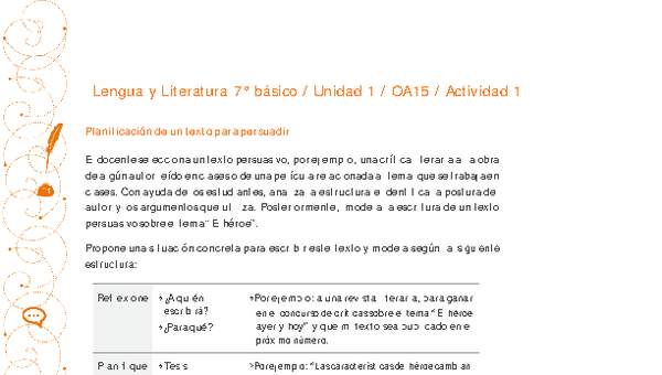 Lengua y Literatura 7° básico-Unidad 1-OA15-Actividad 1