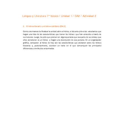 Lengua y Literatura 7° básico-Unidad 1-OA2-Actividad 2